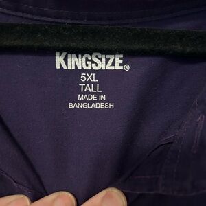 KingSize Men's Purple Casual Button Down Shirt